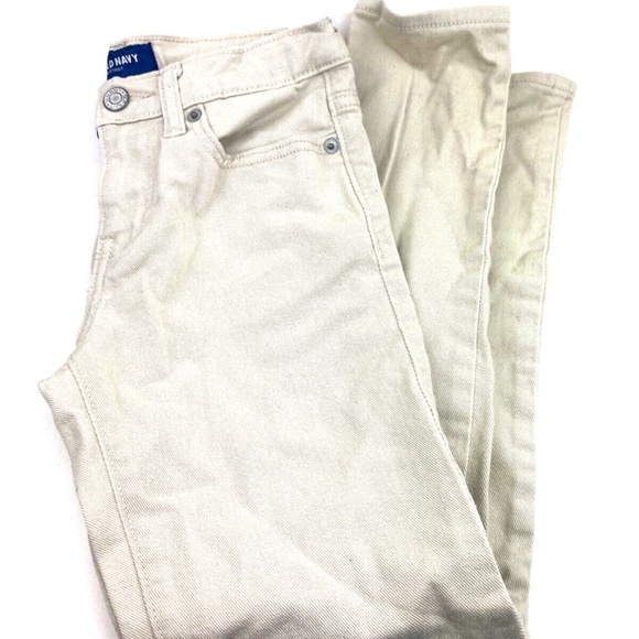 Girls Jeans Pants Size 8 Slim Straight Adjustable Waist Children Kids Old Navy - Picture 7 of 7